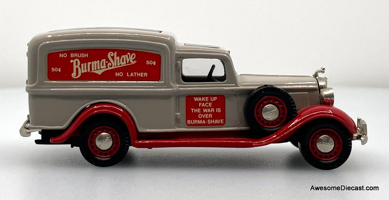 1936 Dodge Van, Gray: Burma Shave 1:43 White Metal Model Van by Brooklin Models