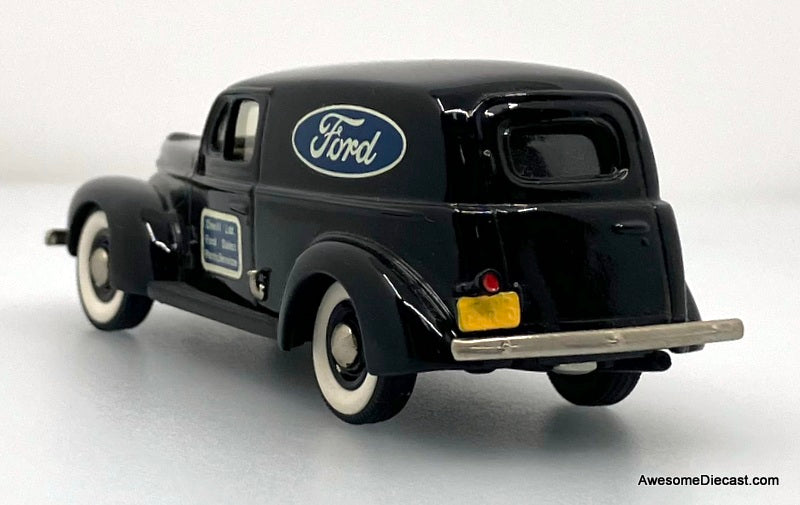 1940 Ford Sedan Delivery Van, Black: Ford Service  1:43 White Metal Model Van by Brooklin Models