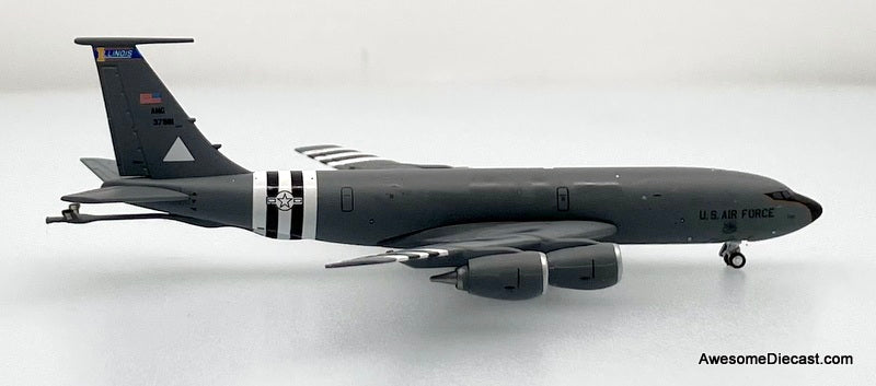Boeing KC-135 USAF Illinois Air National Guard 63-7981 1:400 Diecast Model Plane by Gemini Macs