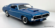 1969 Mercury Cougar Eliminator, Metallic Blue 1:18 Diecast Model Car by Auto World