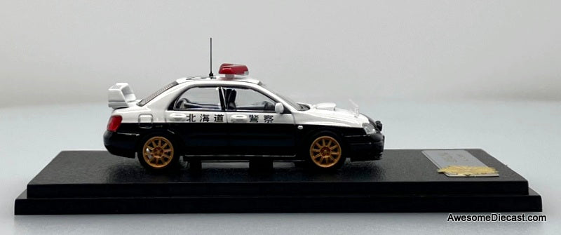Subaru Impreza Japanese Police Car: Hokkaido Police 1:64 diecast Model Car by Rollin