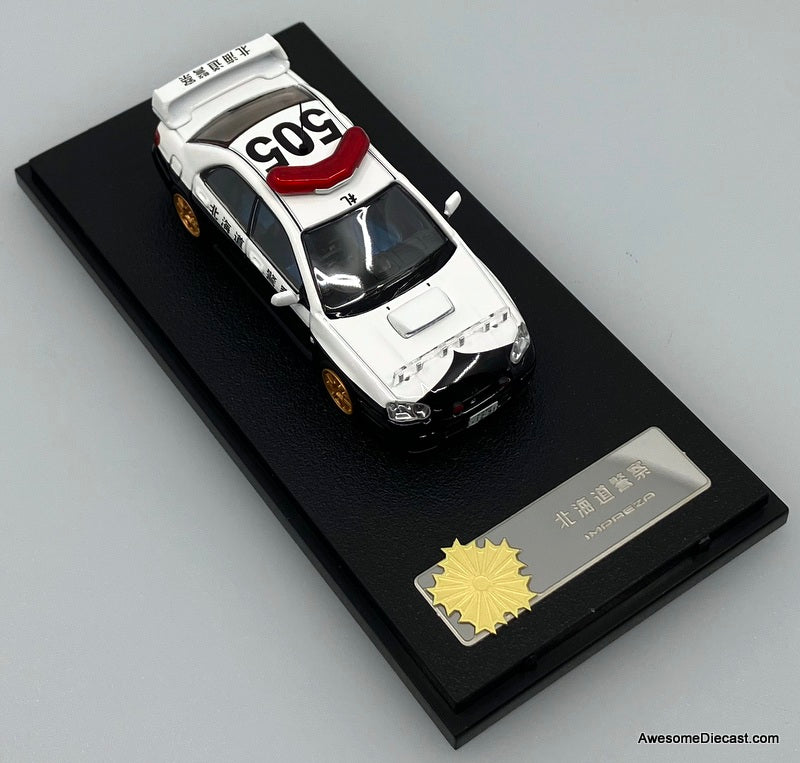 Subaru Impreza Japanese Police Car: Hokkaido Police 1:64 diecast Model Car by Rollin