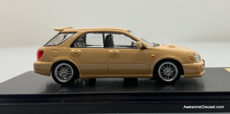Furuya 1:64 Subaru Impreza GG Wagon (w/Accessories), Desert Yellow