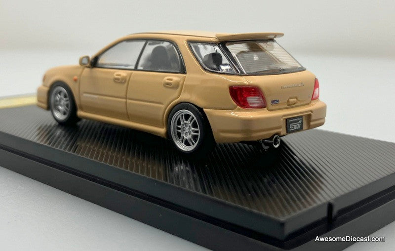 Furuya 1:64 Subaru Impreza GG Wagon (w/Accessories), Desert Yellow