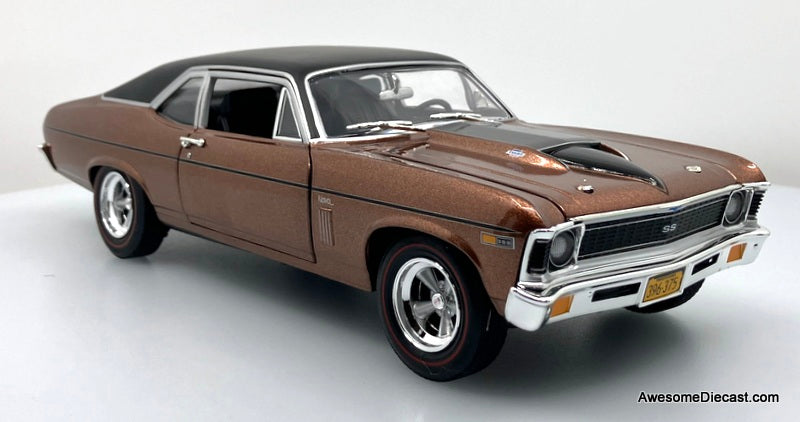 RARE!! 1969 Chevrolet Nova SS 396 Yenko, Copper Bronze Metallic 1:18 Diecast Model Car by Supercar Collectibles