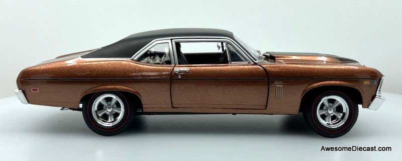 RARE!! 1969 Chevrolet Nova SS 396 Yenko, Copper Bronze Metallic 1:18 Diecast Model Car by Supercar Collectibles