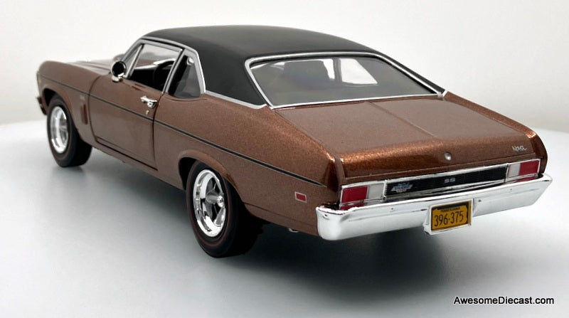 RARE!! 1969 Chevrolet Nova SS 396 Yenko, Copper Bronze Metallic 1:18 Diecast Model Car by Supercar Collectibles