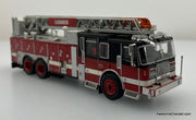 PCX87 1:87 Ferrara Ultra Ladder Truck, Red/Black