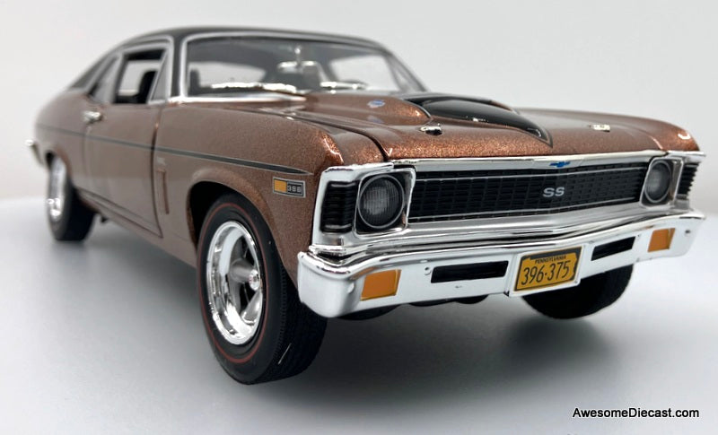 RARE!! 1969 Chevrolet Nova SS 396 Yenko, Copper Bronze Metallic 1:18 Diecast Model Car by Supercar Collectibles