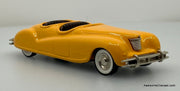1940 Chrysler Newport Dual Cowl Phaeton Convertible, Yellow 1:43 White Metal Model Car by Brooklin Models