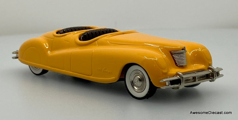 1940 Chrysler Newport Dual Cowl Phaeton Convertible, Yellow 1:43 White Metal Model Car by Brooklin Models