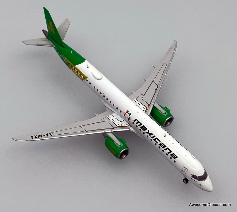 Embraer E195-E2: Mexicana (Reg #XA-MXA) 1:400 Diecast Model Plane