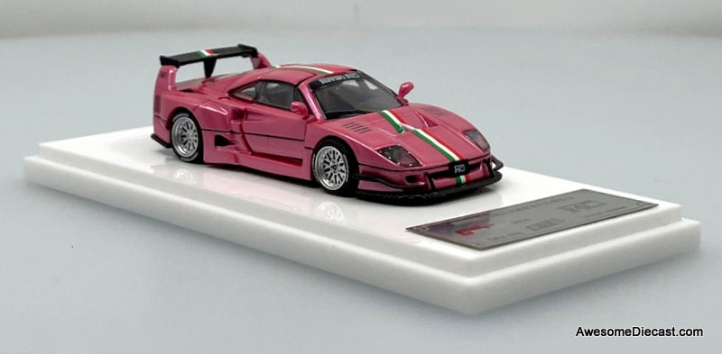 Ferrari F-40, Metallic Pink 1:64 Diecast Model Car by Demon King