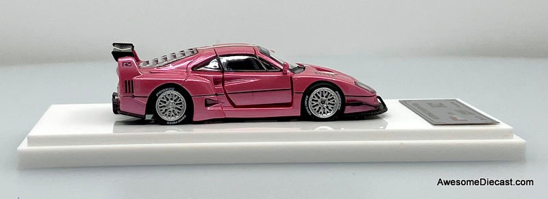 Ferrari F-40, Metallic Pink 1:64 Diecast Model Car by Demon King