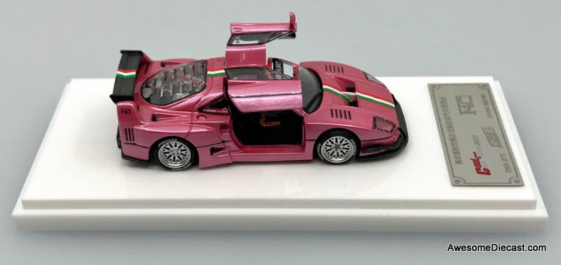Ferrari F-40, Metallic Pink 1:64 Diecast Model Car by Demon King