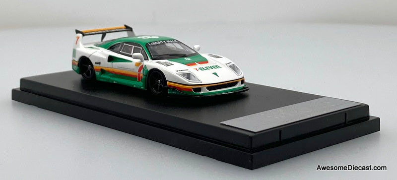 Ferrari F-40 Liberty Walk: 7-Eleven Livery 1:64 Diecast Model Car by Ghost Player