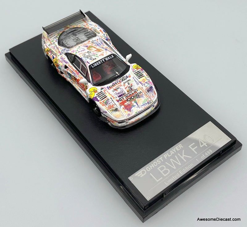 Ferrari F-40 Liberty Walk: Graffiti Livery 1:64 Diecast Model Car