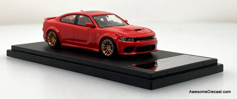 2023 Dodge Charger SRT Hellcat, Tor Red 1:64 Diecast Model Car by 7CM Model