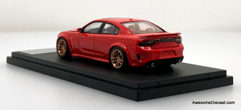 2023 Dodge Charger SRT Hellcat, Tor Red 1:64 Diecast Model Car by 7CM Model
