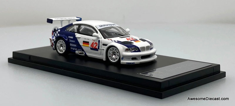 2001 BMW M3 GTR E46 ALMS #42 1:64 Diecast Model Car by DCM