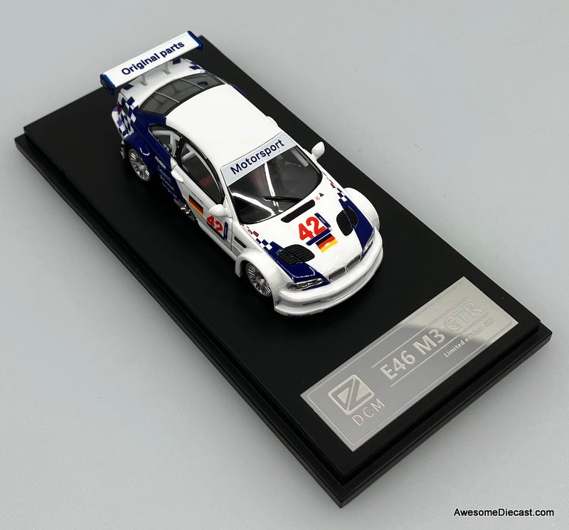 2001 BMW M3 GTR E46 ALMS #42 1:64 Diecast Model Car by DCM