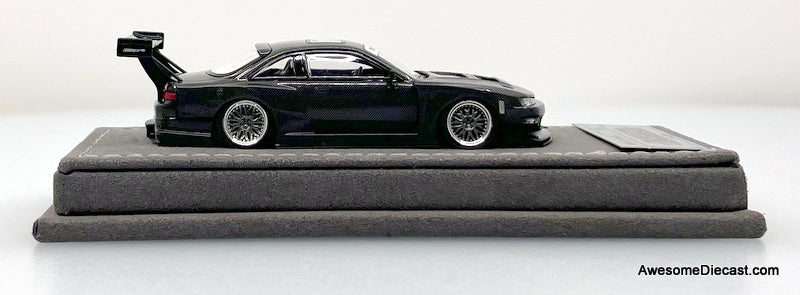Nissan Silvia S14 GT Spec, Gray Carbon Fiber Levin Ookawara 1:64
