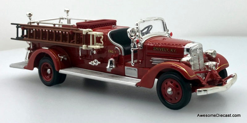 1938 Ahrens-Fox VC Fire Truck, Shively KY Fire Department 1:43 Diecast Model Fire Truck by Lucky Diecast