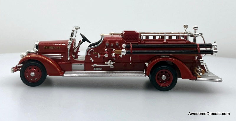 1938 Ahrens-Fox VC Fire Truck, Shively KY Fire Department 1:43 Diecast Model Fire Truck by Lucky Diecast