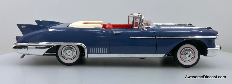 1958 Cadillac Eldorado Biarritz Convertible, Metallic Blue 1:18
