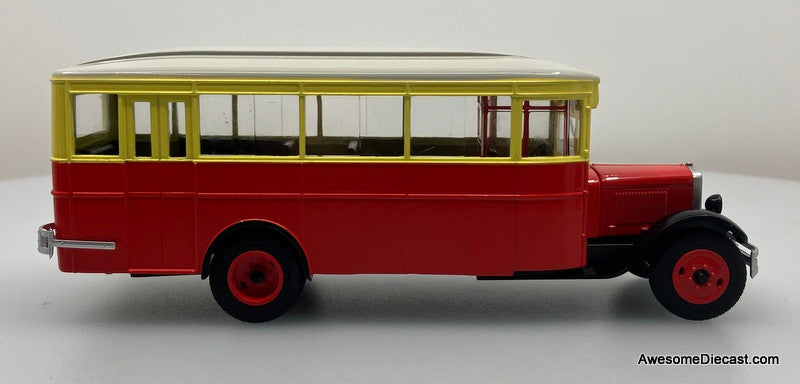 Hachette 1:43 1934 Soviet Russia Old Fashion Zis 8 Motor Bus, Red/Yellow