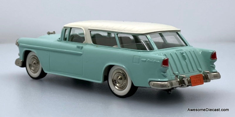 1955 Chevrolet Nomad Light Blue 1:43 White Metal Model Car by Brooklin Models