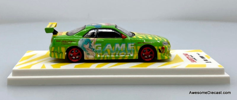 Nissan GT-R R34, Safety Car ( A Tribute To Youth) 1:64 Diecast Model Car by Modernart