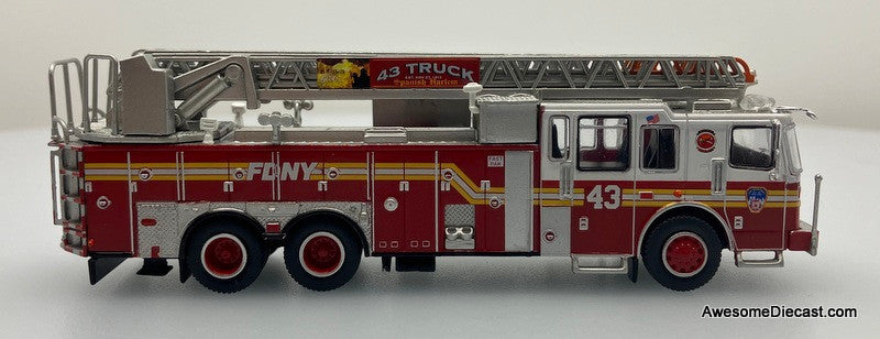 PCX87 1:87 Ferrara Ultra Ladder Truck FDNY: Manhattan Ladder 43 (Upper East Side)