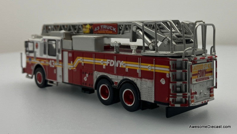 PCX87 1:87 Ferrara Ultra Ladder Truck FDNY: Manhattan Ladder 43 (Upper East Side)