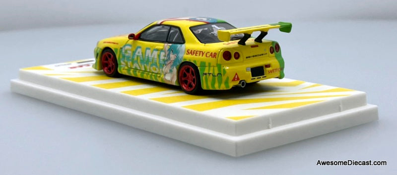 Nissan GT-R R34, Safety Car ( A Tribute To Youth) 1:64 diecast Model Car by Modernart