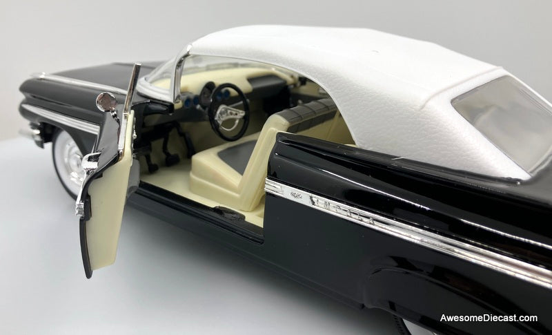 1959 Chevrolet Impala Convertible (Roof Up), Black 1:18 Diecast