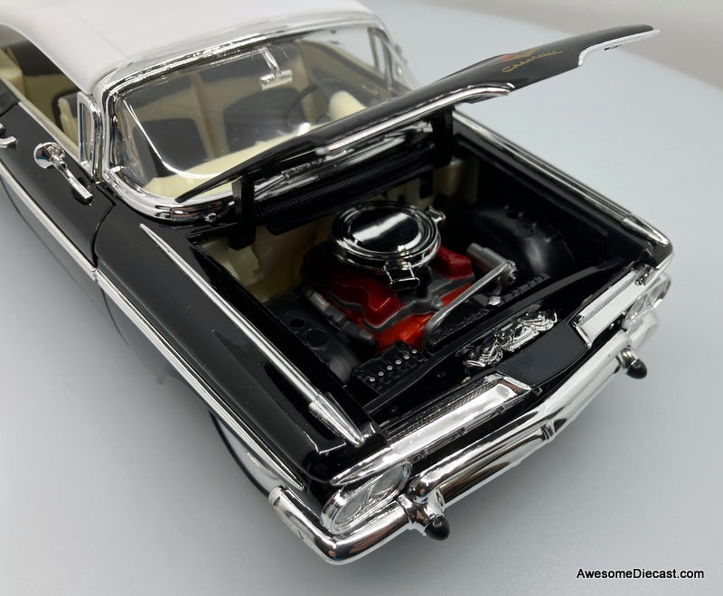 1959 Chevrolet Impala Convertible 模型 1959 Chevrolet Impala Convertible (Roof Up), Black 1:18 Diecast
