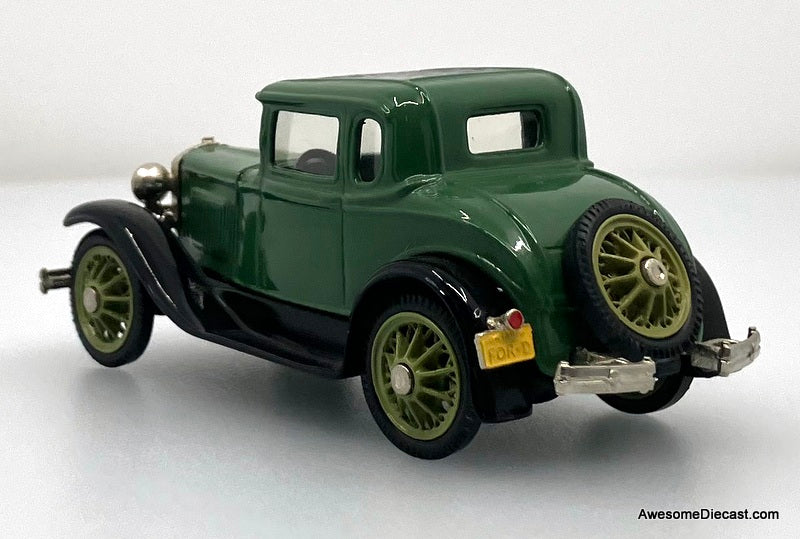 1930 Ford Model A Victoria, Green 1:43 White Metal Model Car by Brooklin Models