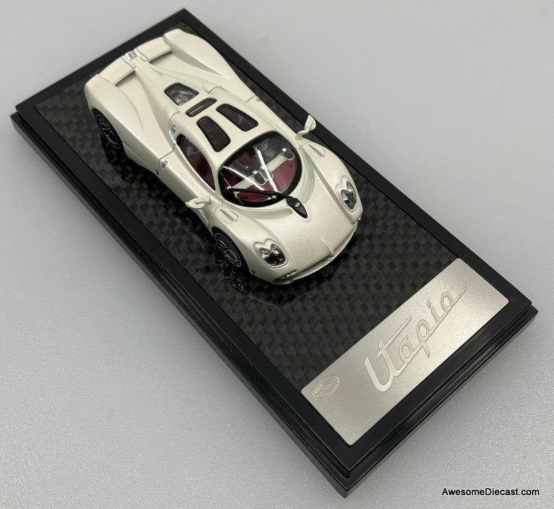 LCD Models 1:64 Pagani Utopia, Pearlescent White – Awesome Diecast LLC
