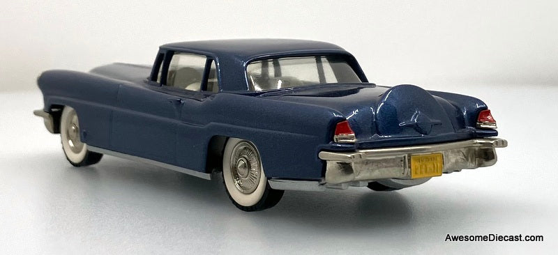 1956 Lincoln Continental MK11, Blue Metallic 1:43 White Metal Model Car by Brooklin Models