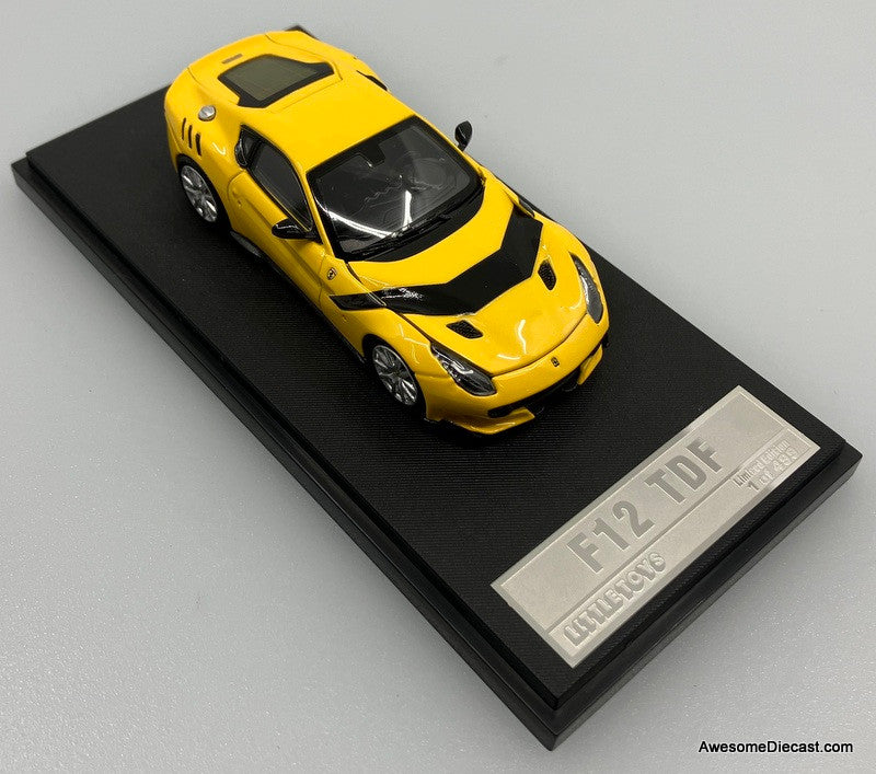Little Toys 1:64 Ferrari F12 TDF, Metallic Yellow