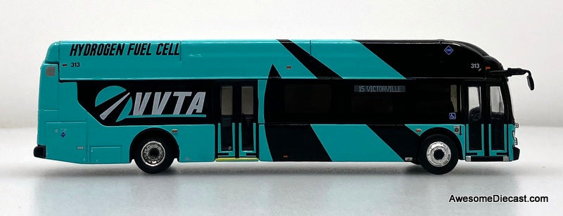 New Flyer XN40: Victor Valley VVTA 1:87 (HO) Diecast Model Bus by Iconic Replicas