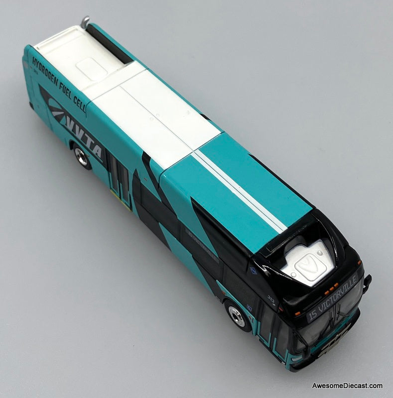 New Flyer XN40: Victor Valley VVTA 1:87 (HO) Diecast Model Bus by Iconic Replicas