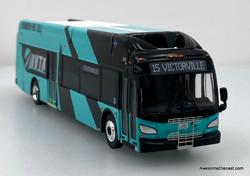 New Flyer XN40: Victor Valley VVTA 1:87 (HO) Diecast Model Bus by Iconic Replicas