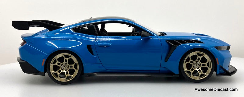 2025 Ford Mustang GTD, Blue 1:18 Diecast Model Car by Maisto