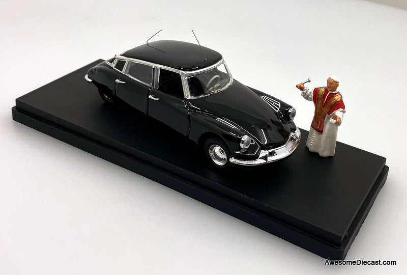 RARE!! 1958 Citroen DS19 Prestige Papa Giovanni XX111 (Pope's Car) 1:43 Diecast Model Car by Rio