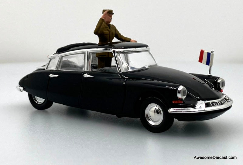 1962 Citroen DS 19 "General De Gaulle" 1:43 Diecast Model Car by Rio