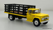 1963 GMC 4000 Single Axle Stake Truck, Yellow 1:64 Diecast Model Truck DCP by First Gear