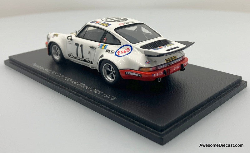 Spark 1:43 Porsche 911 RS 3.0 #71: 1976 24 Hours Le Mans