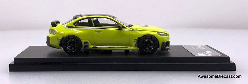 BMW M2 Modified Version, Saint Paul Yellow 1:64 Diecast Model Car by Fei Xiang